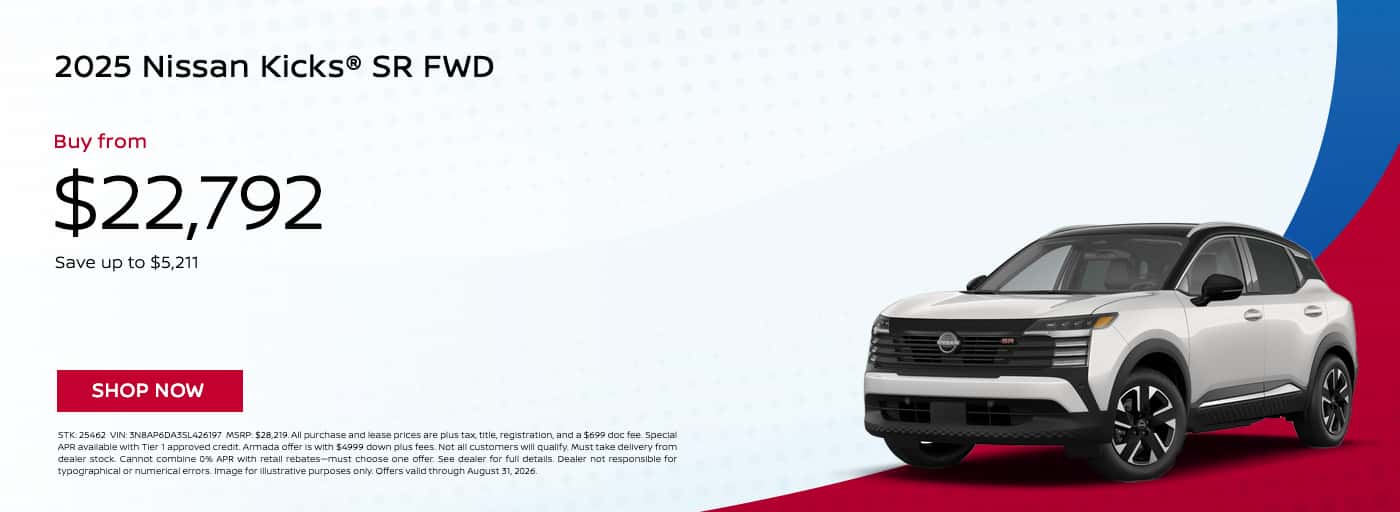 2025 Nissan Kicks SR FWD banner