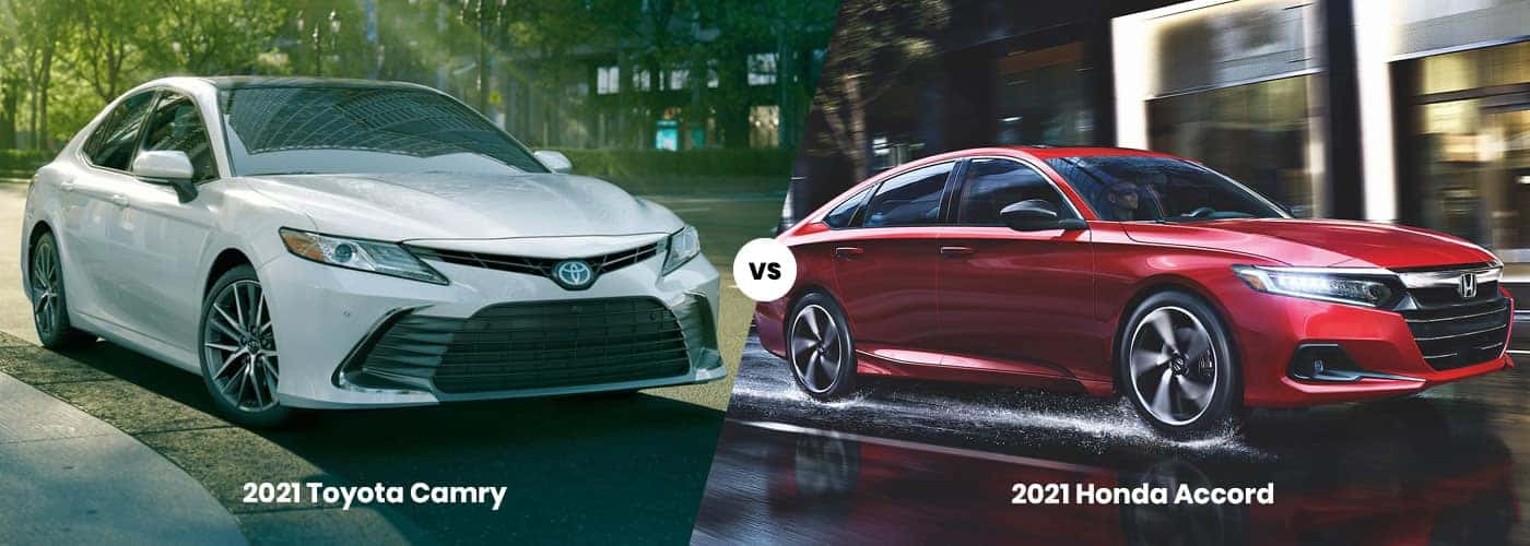 2021 Toyota Camry vs. Honda Accord  Frontier Toyota