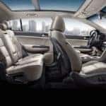2019 Kia Sportage interior in tan leather