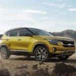 2021 Kia Seltos on dirt road