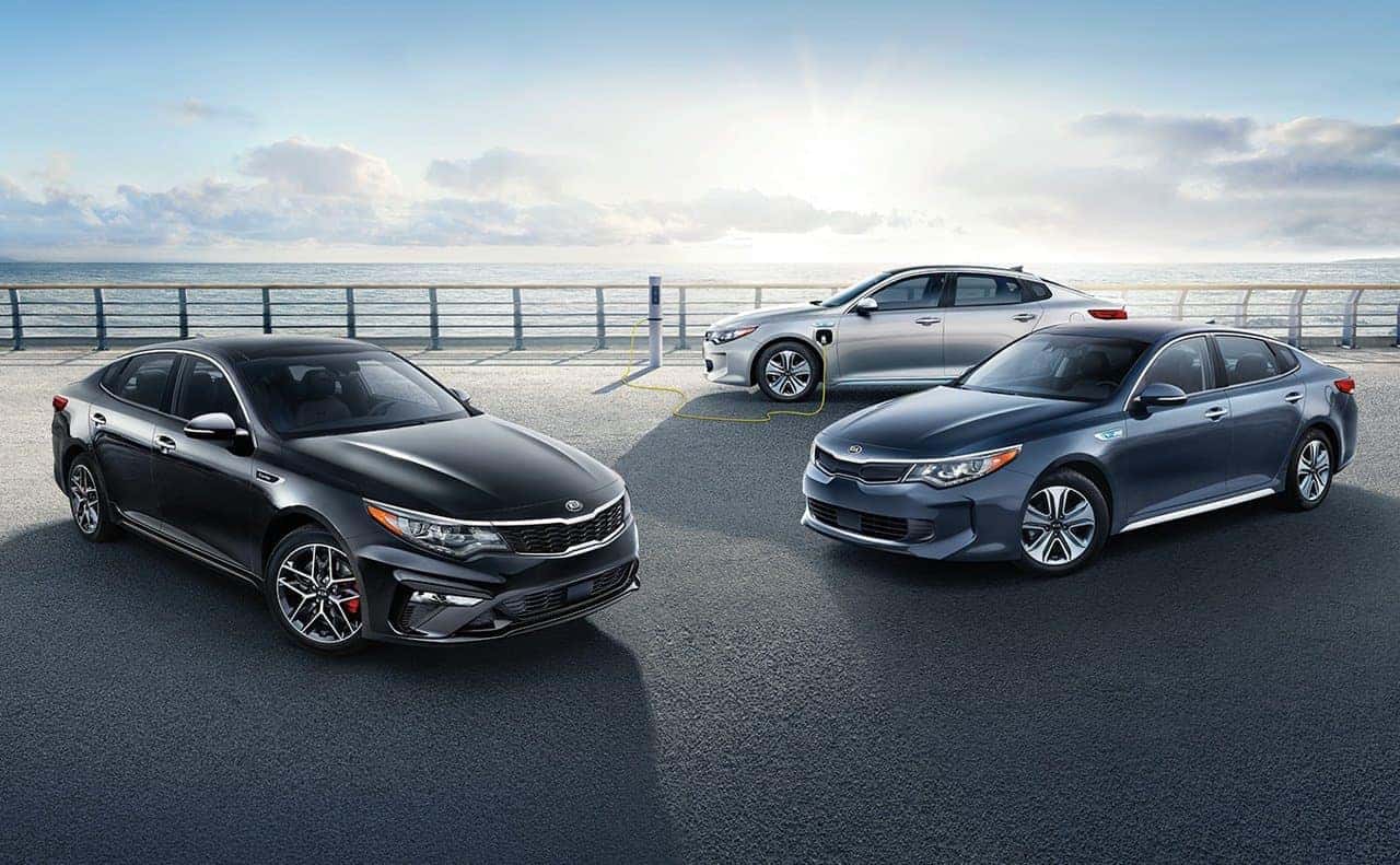 2019 Kia Optima lineup and hybrid model