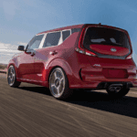 2020 Kia Soul driving down road