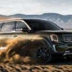 2020 Kia Telluride driving in sand