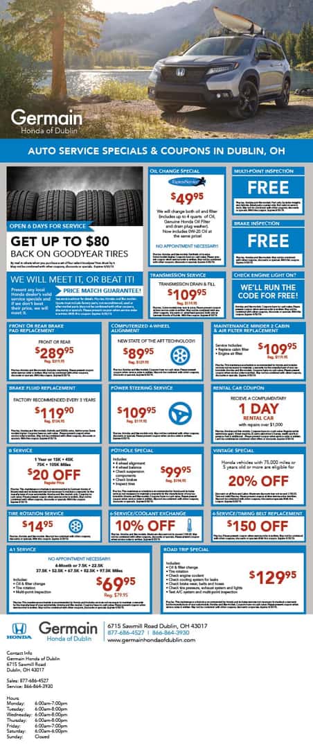 Oil Change Coupons Columbus Ohio >> Service Coupon Pamphlet Germain Honda Of Dublin Oil Change Coupons Columbus Ohio >> Service Coupon Pamphlet Germain Honda Of Dublin