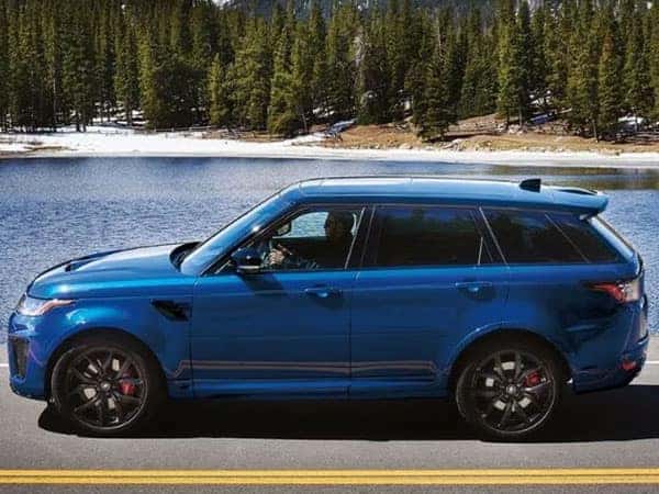 Range Rover Driving in Mountains