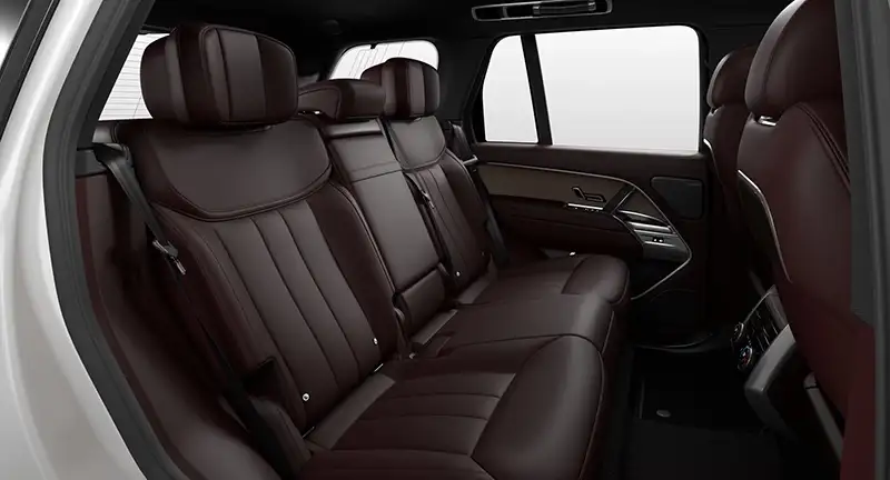 Range Rover Ebony perforated Semi-Aniline leather