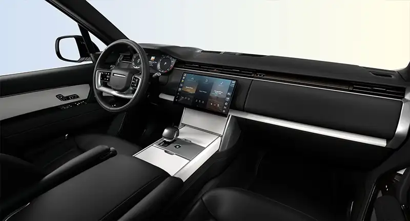 Range Rover Satin White ceramic finisher with embossed mosaic
