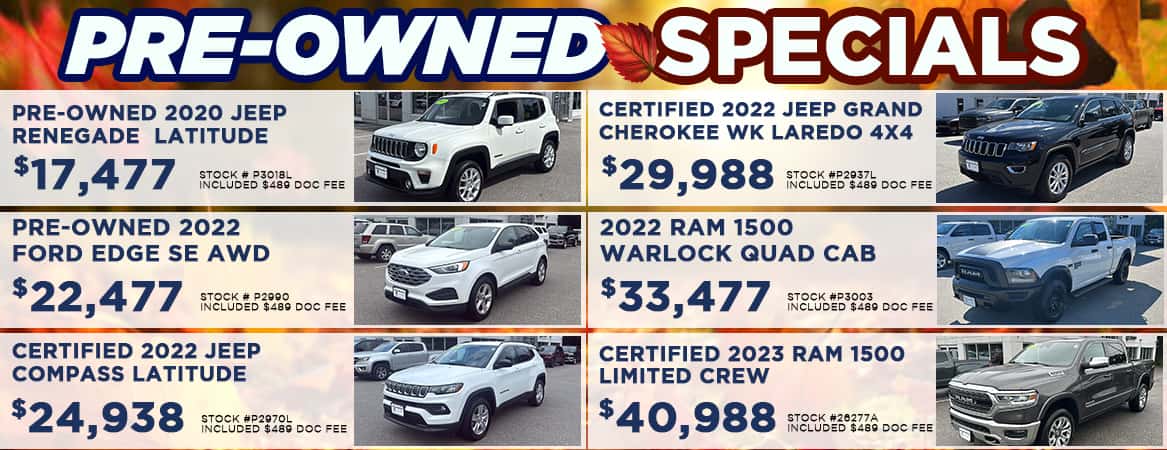 pre-owned specials