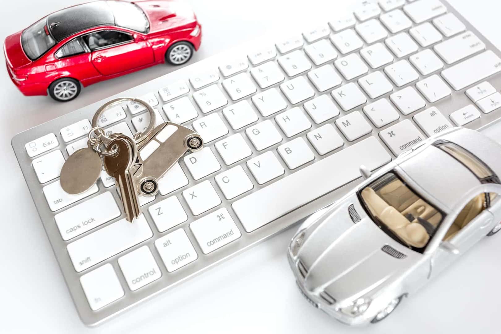 Car Keys on Keyboard