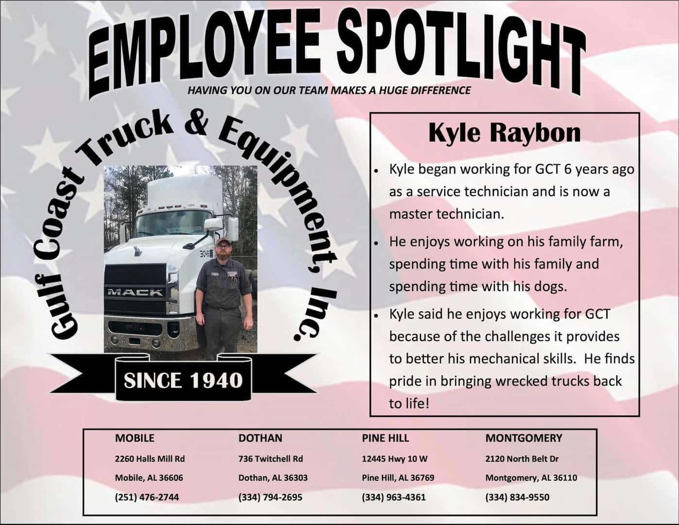 Employee Spotlight - Kyle Raybon