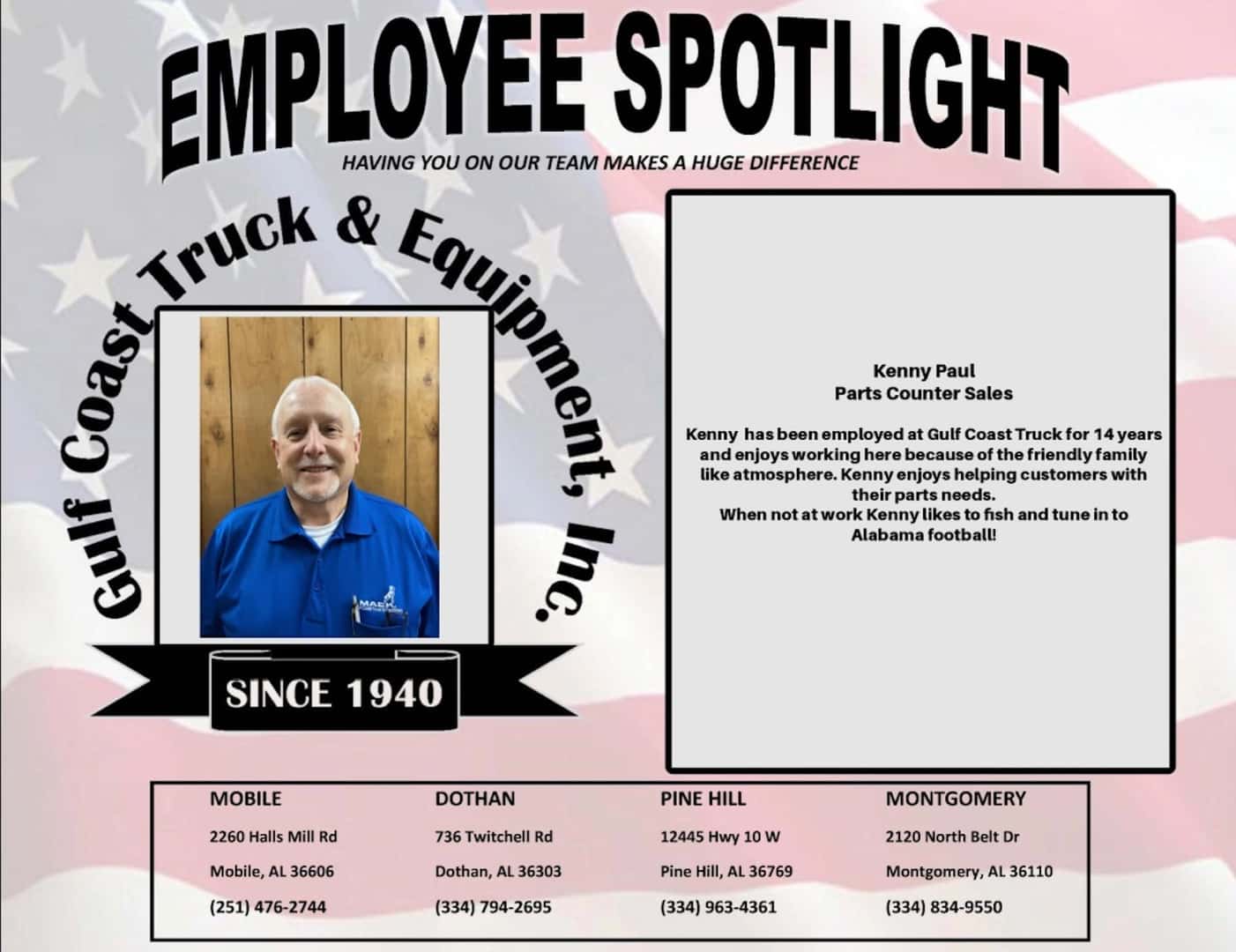 Employee Spotlight October