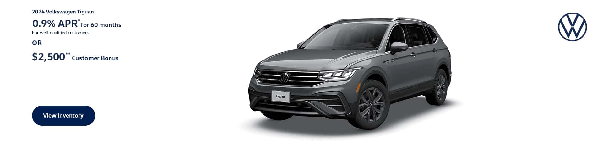 0.9%APR Tiguan Offer