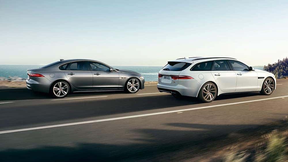 2019-jaguar-xf-sportbrake-and-jaguar-xf-sedan-side-view