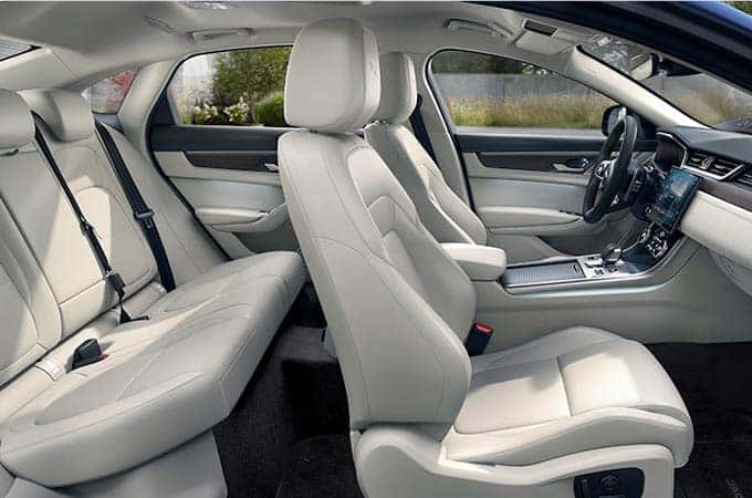 seating configuration inside the new Jaguar XF