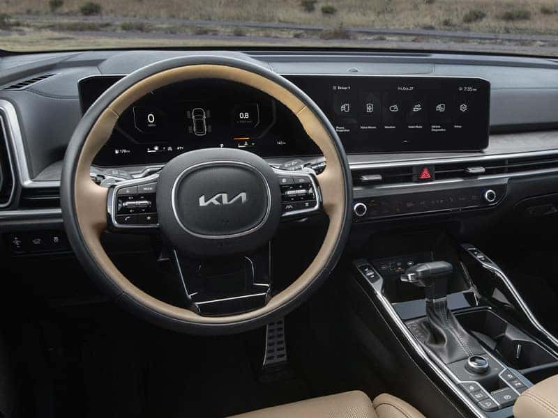 New 2025 Kia Sorento SUV interior comfort features and technology