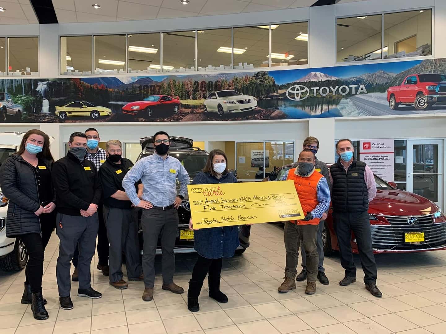 Toyota Anchorage Supports Armed Services YMCA Alaska Kendall Auto Alaska