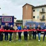 USO Food Trailer Ribbon Cutting on JBER