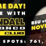 Tailgate with Kendall Auto at BSU Football Game