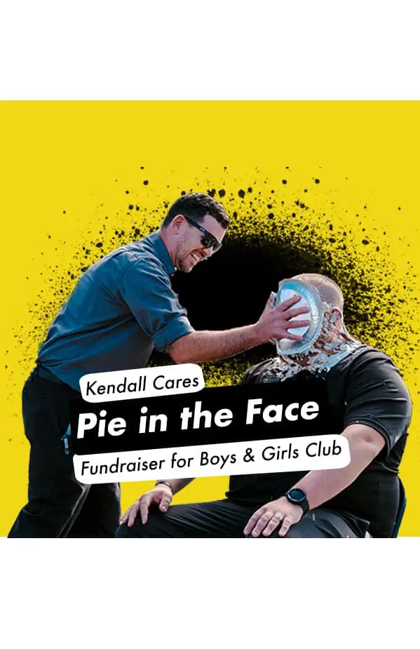 Watch Us Participate In The Pie In The Face Fundraiser! | Kendall ...