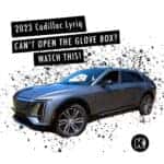 How To Open Cadillac Lyriq Glovebox