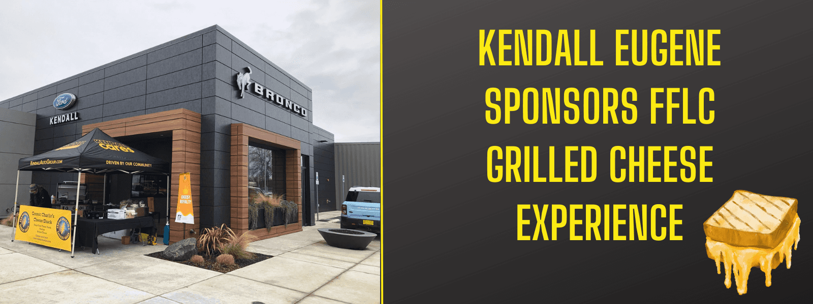 Kendall Eugene is Proud to Sponsor Grilled Cheese Experience