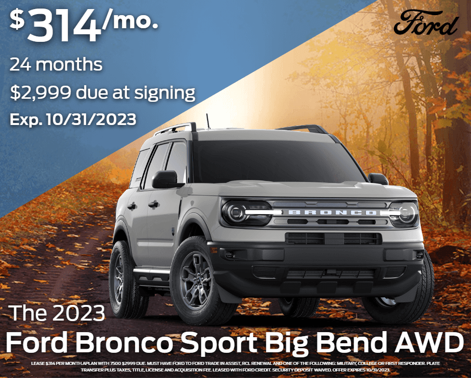 New 2023 Ford Bronco Sport Big Bend AWD 