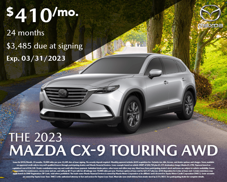 New 2023 Mazda CX-9 Touring (AWD / Automatic Transmission)
