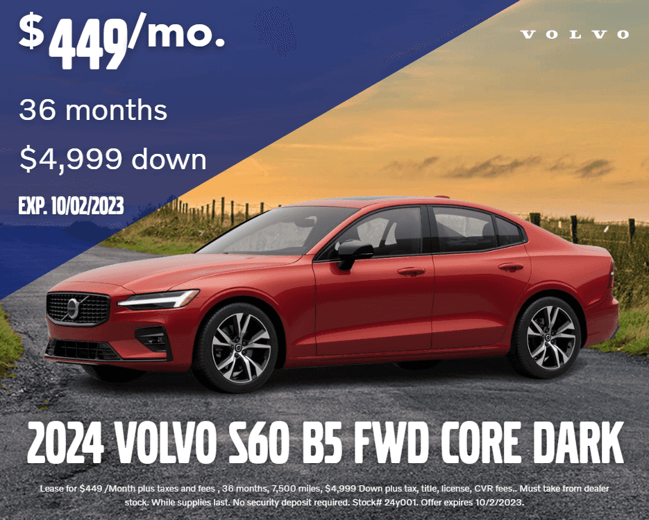 2024 Volvo S60 B5 FWD Core Dark