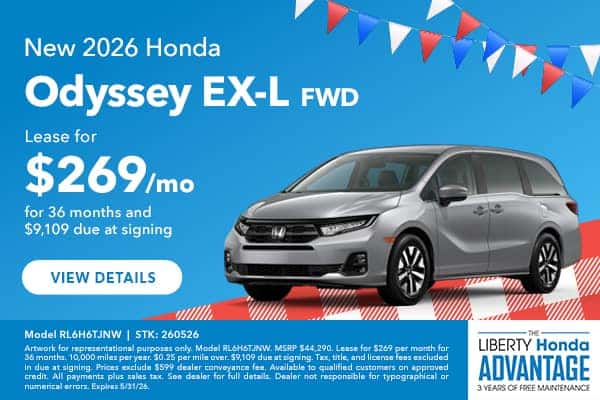 2026 Honda Odyssey EX-L FWD