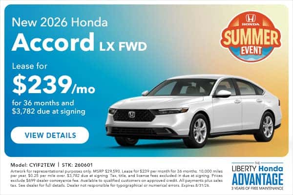 2026 Honda Accord LX FWD