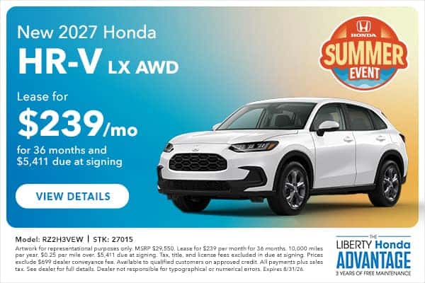 2027 Honda HRV LX AWD