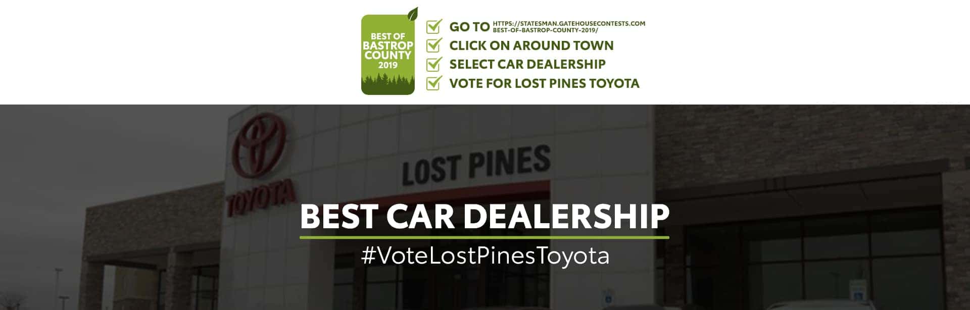 Toyota Dealership, Financing, Service & Parts Bastrop TX