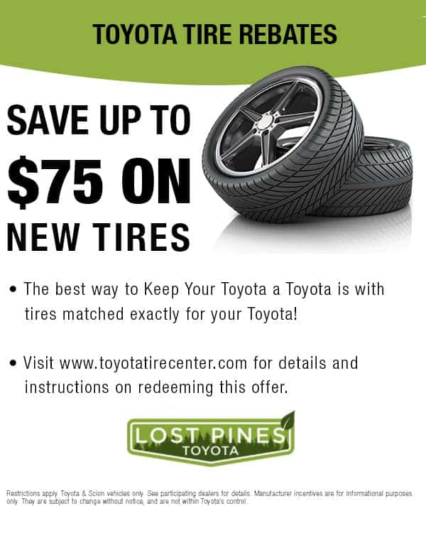 Save Up to $75 on New Tires