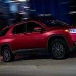 2019 traverse driving near city