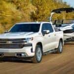 2019 chevy silverado towing boat on highway