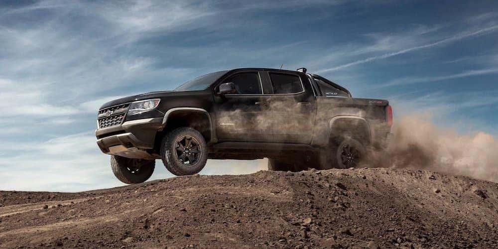 Black 2020 Chevy Colorado on Dirt Road