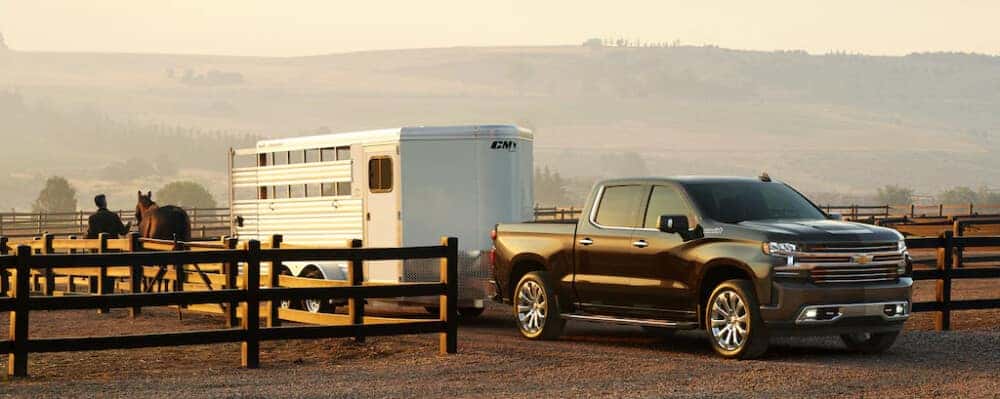 2021 Chevrolet Silverado towing trailer