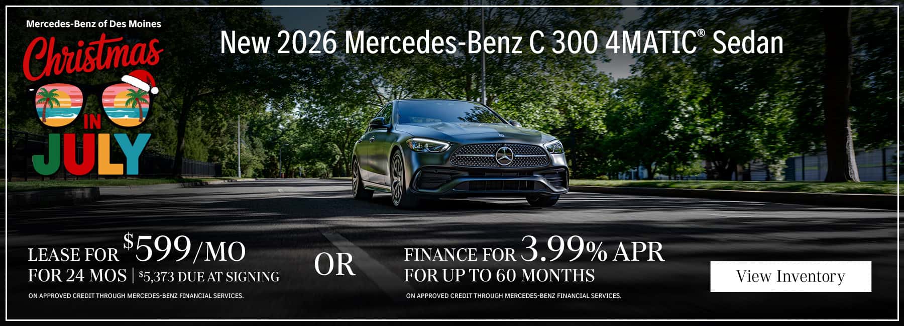 2026 C300 4MATIC® Sedan July 2026