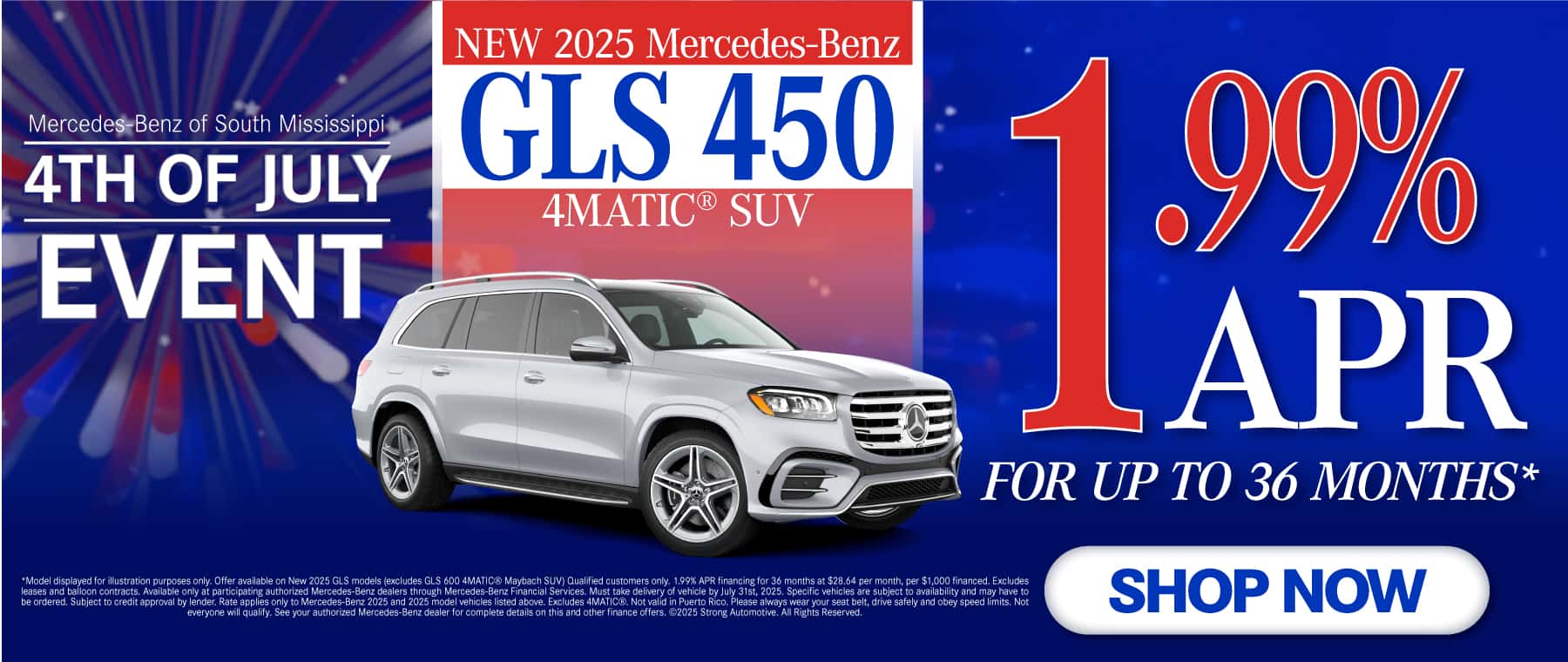 New 2025 Mercedes-Benz GLS 450 4MATIC® SUV 1.99% APR up to 36 mos.*