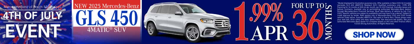 New 2025 Mercedes-Benz GLS 450 4MATIC® SUV 1.99% APR up to 36 mos.*