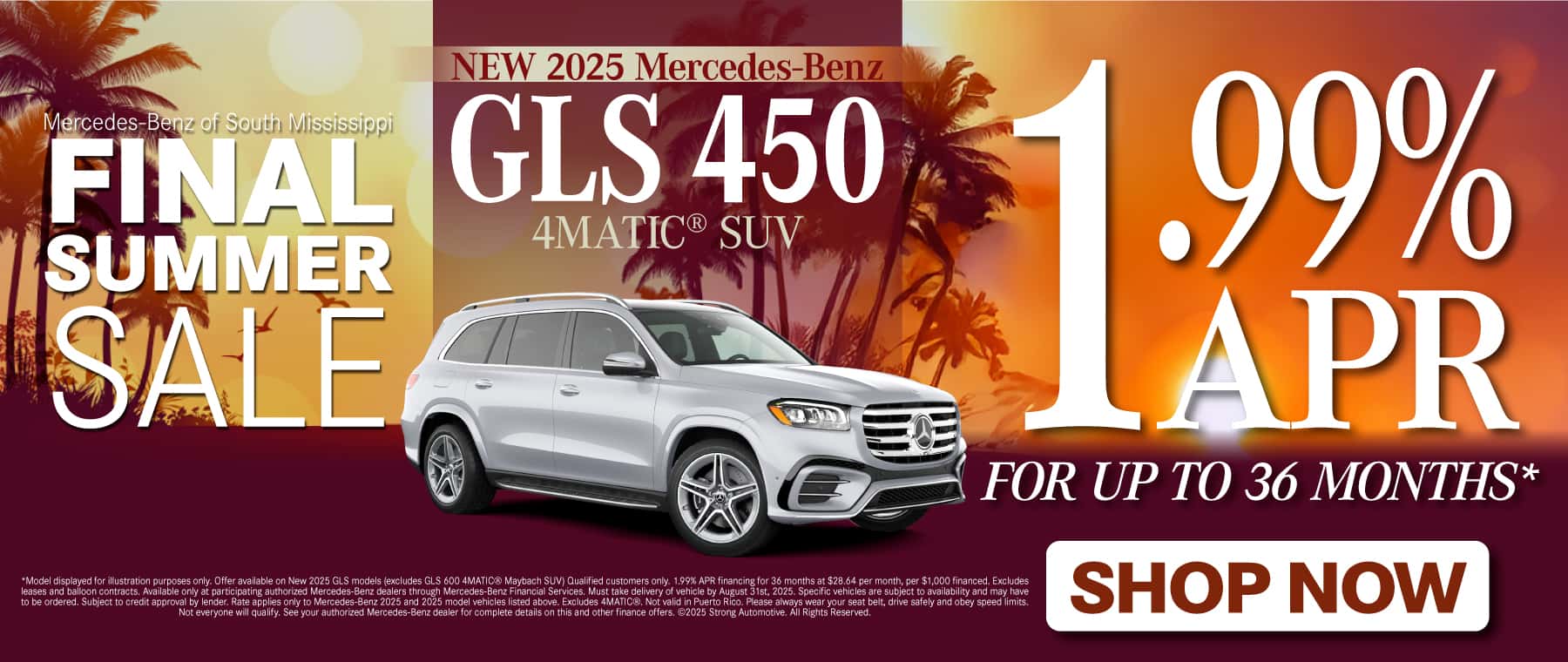 New 2025 Mercedes-Benz GLS 450 4MATIC® SUV 1.99% APR up to 36 mos.*