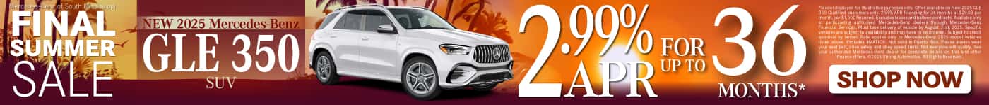 New 2025 Mercedes-Benz GLE 350 SUV 2.99% APR up to 36 mos.*
