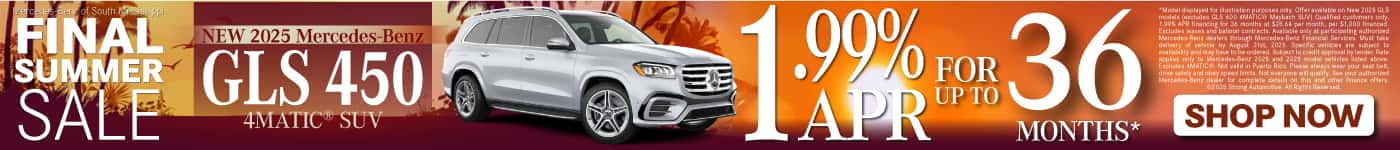 New 2025 Mercedes-Benz GLS 450 4MATIC® SUV 1.99% APR up to 36 mos.*