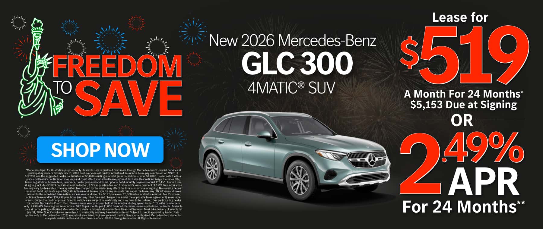 New 2026 Mercedes-Benz GLC 300 4MATIC® SUV 