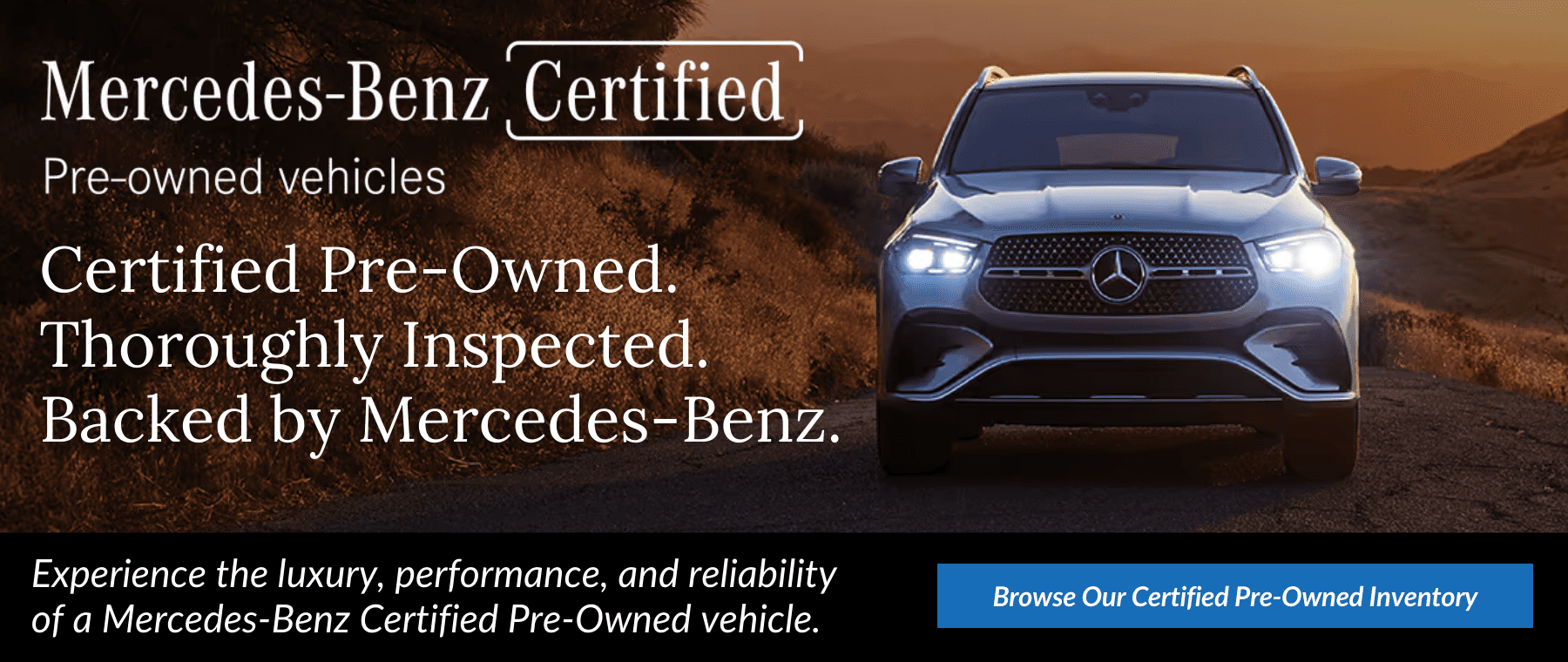 Certified Pre-Owned Mercedes-Benz Vehicles in Centerville | Backed by Warranty