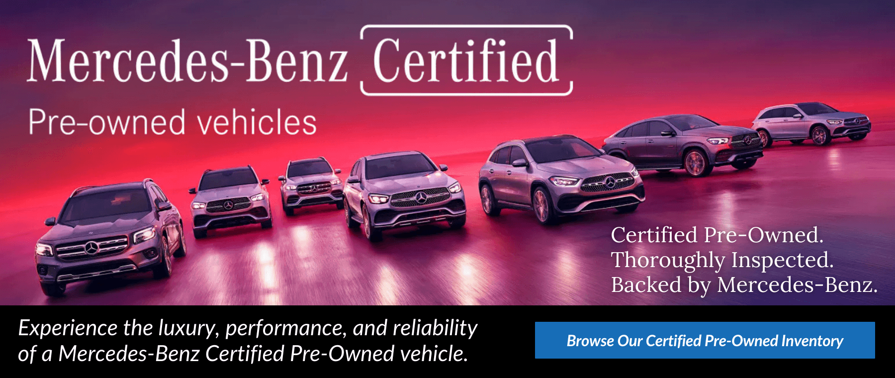 Certified Pre-Owned Mercedes-Benz Vehicles in Centerville | Backed by Warranty