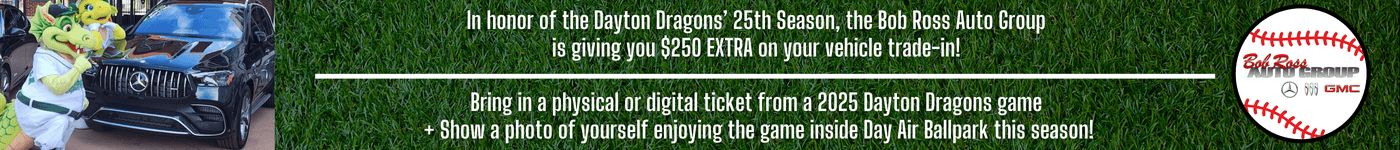Celebrate 25 Seasons with the Dayton Dragons – Get $250 Trade-In Bonus | Mercedes-Benz of Centerville