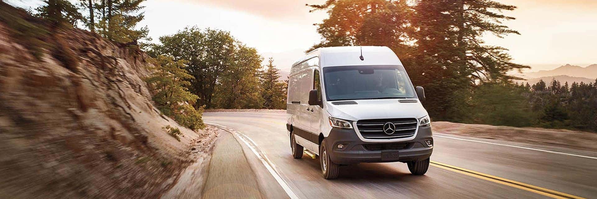 2026 sprinter van driving on road