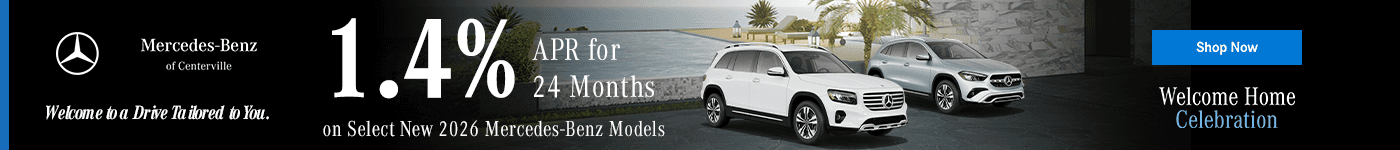 1.4% APR for 24 Months on Select New 2026 Mercedes-Benz Models