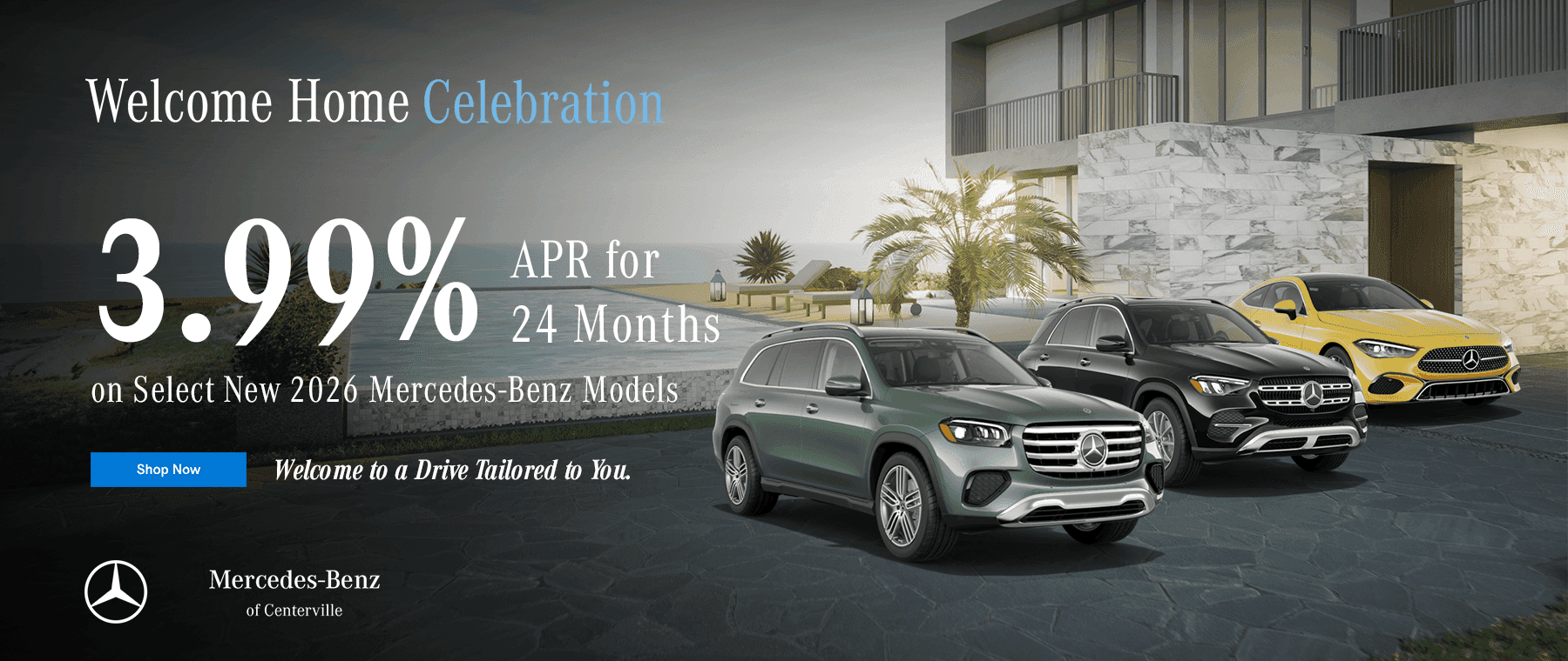 3.99% APR for 24 Months on Select New 2026 Mercedes-Benz Models